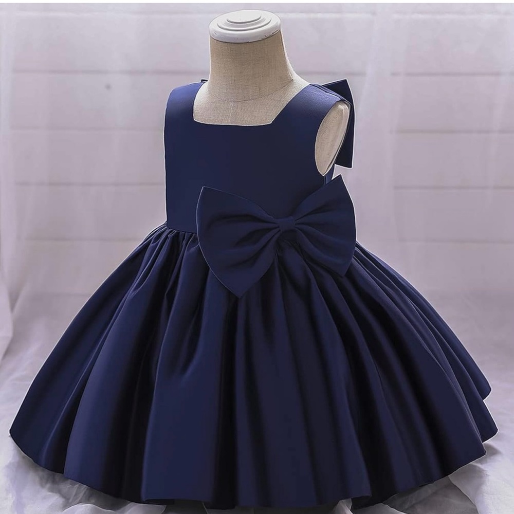 Navy Blue Girls Dress